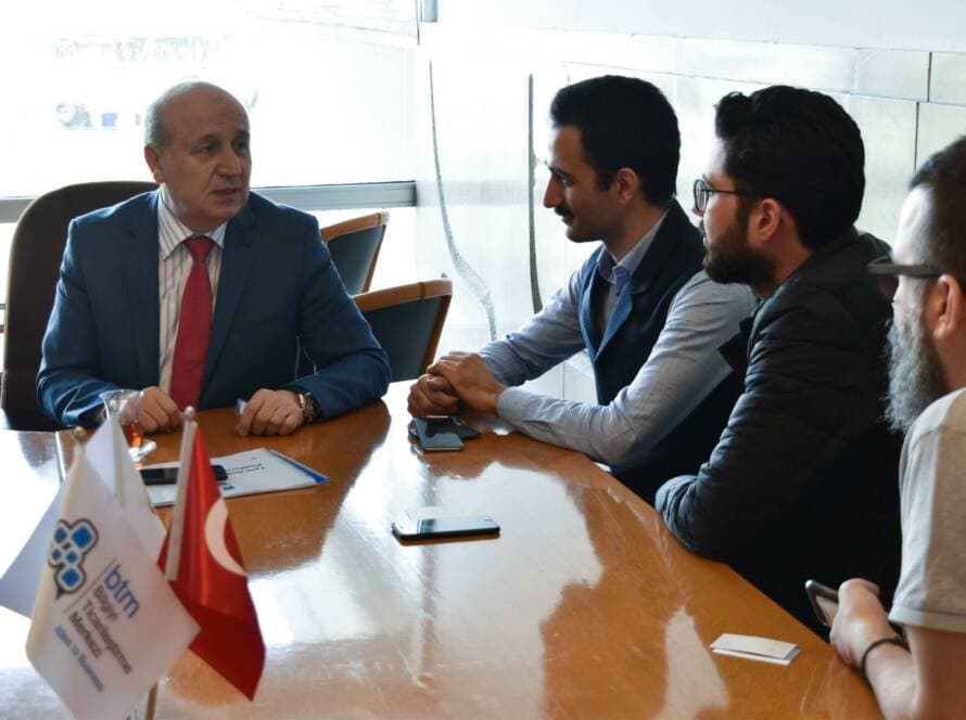 Sancak Group Yönetim Kurulu Başkan’ı Haydar Sancak BTM Girişimcileriyle Bir Arada