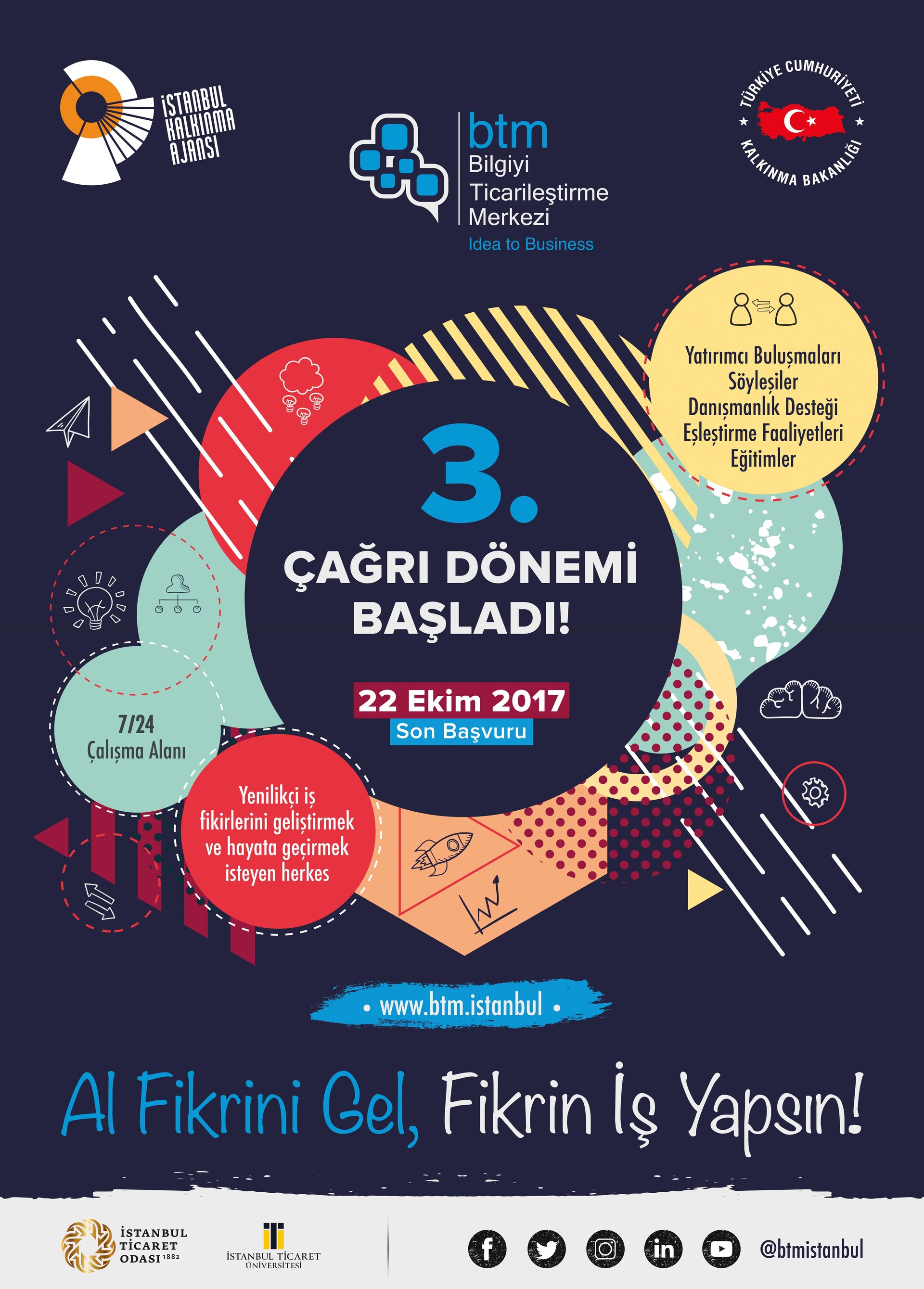 Bilgiyi Ticarileştirme Merkezi, Girişimcileri 3. Çağrı Dönemi Başvurularına Davet Ediyor!