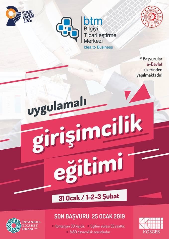 KOSGEB Uygulamalı Girişimcilik Eğitimi BTM’de Başlıyor