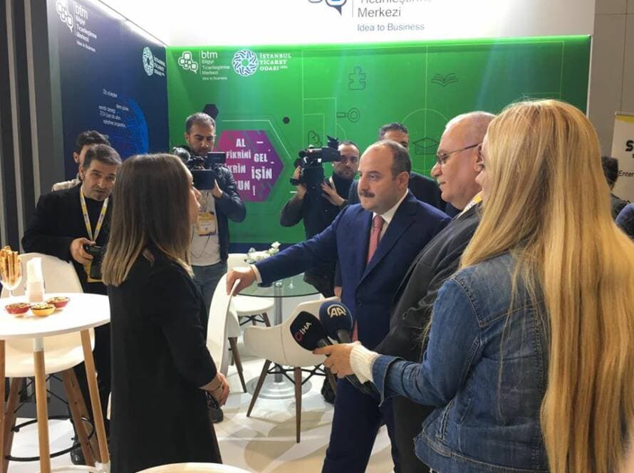 T.C Sanayi ve Teknoloji Bakanı Mustafa Varank BTM Standını Ziyaret Etti