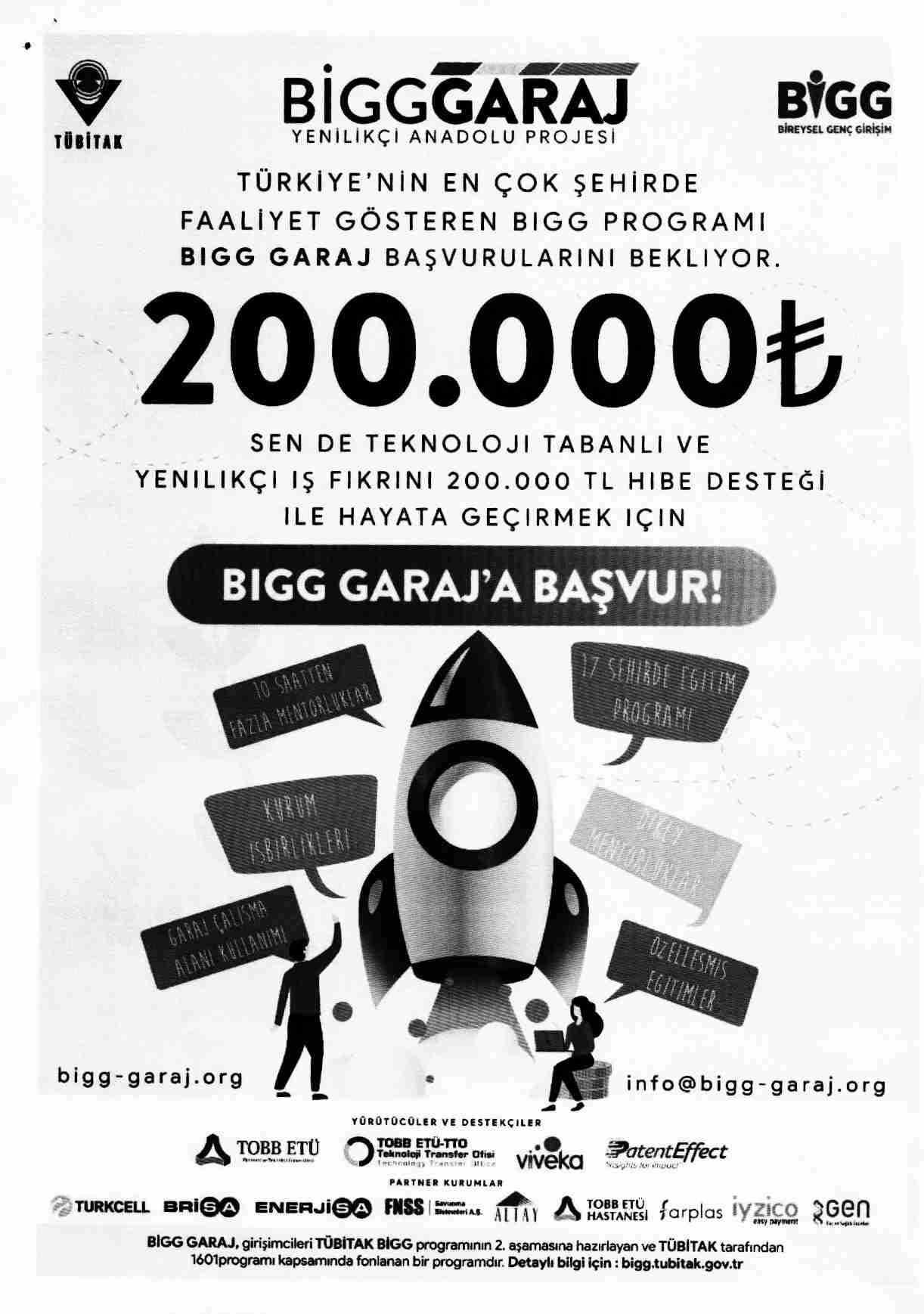 BIGG GARAJ Yenilikçi Anadolu Projesi