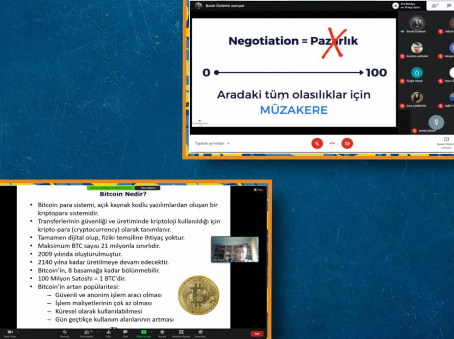 Finansal Okuryazarlık, Müzakere ve Kripto Para Eğitimleri