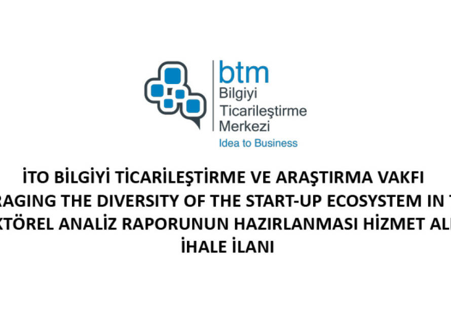 SEKTÖREL ANALİZ RAPORUNUN HAZIRLANMASI HİZMET ALIMI  İHALE İLANI